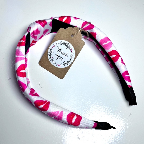 💋 LIPS HEADBAND | KNOTTED TOP | New In Package - Picture 5 of 9